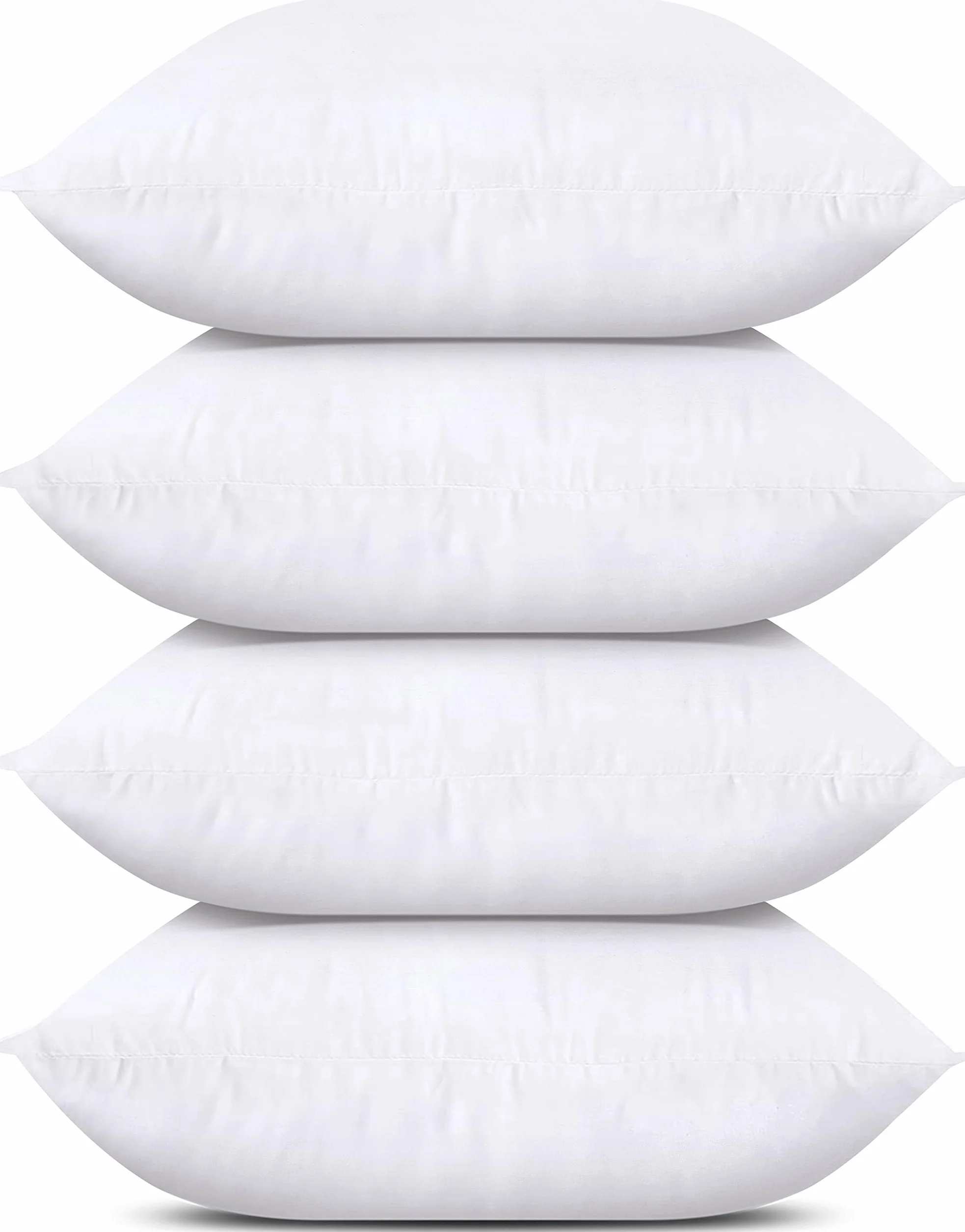 Utopia Bedding Coussins de Garnissage 45 x 45 cm Lot de 4 Blanc
