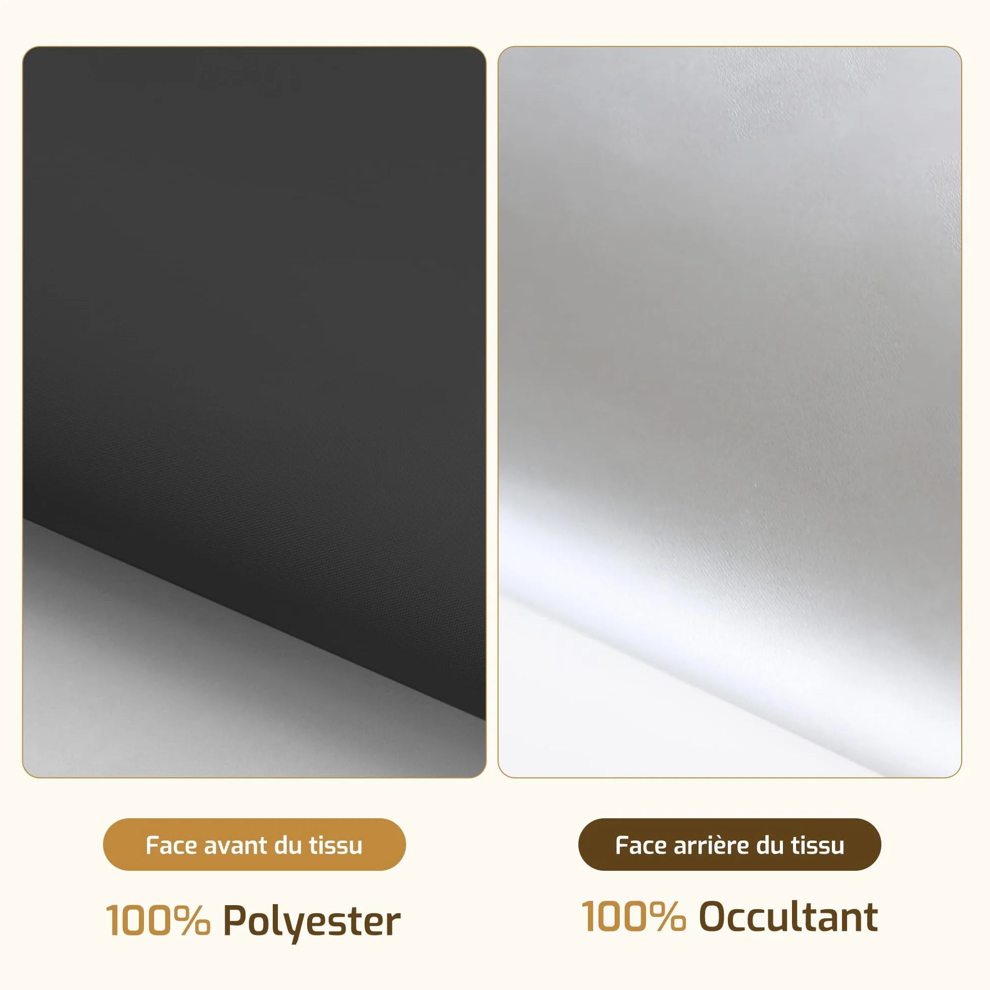 Enrouleur Occultant sans Perçage 100% Opaque Protection Thermique Solaire pour Fenêtre 65x100 cm Noir