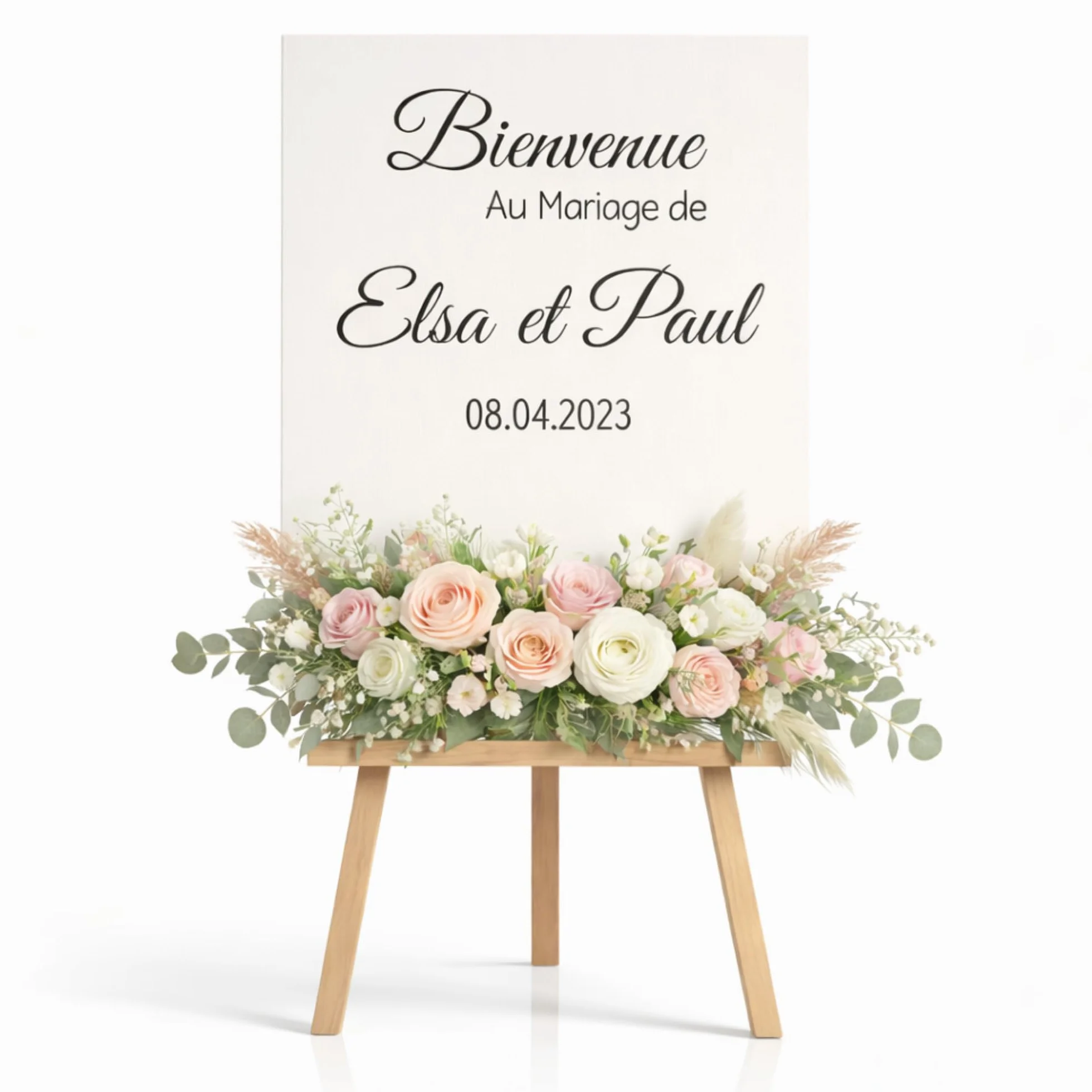 Sticker personnalisé mariage baptême anniversaire décoration événement bois miroir plexiglas fabrication artisanale française