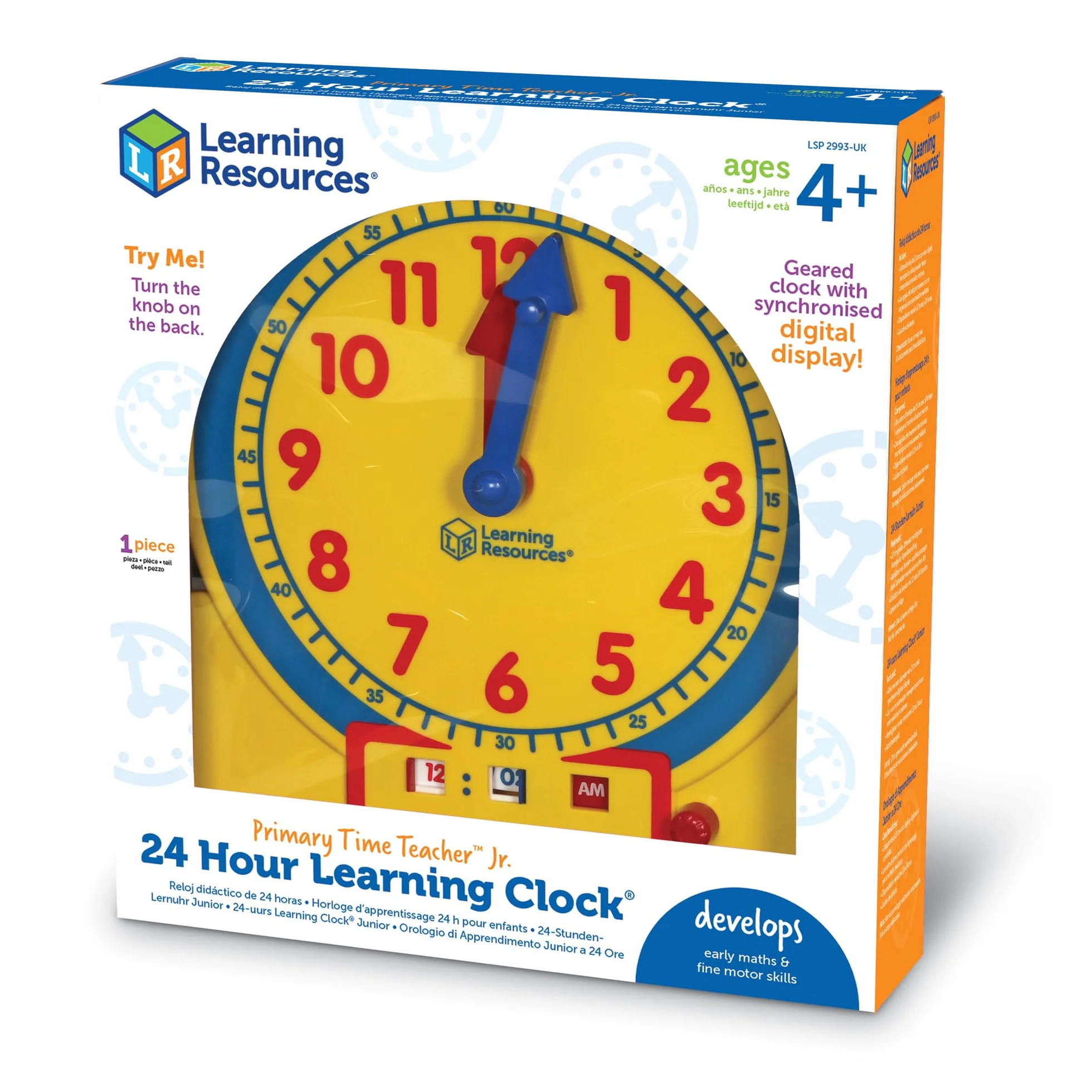 Learning Resources Ma première Horloge d'apprentissage 24 Heures