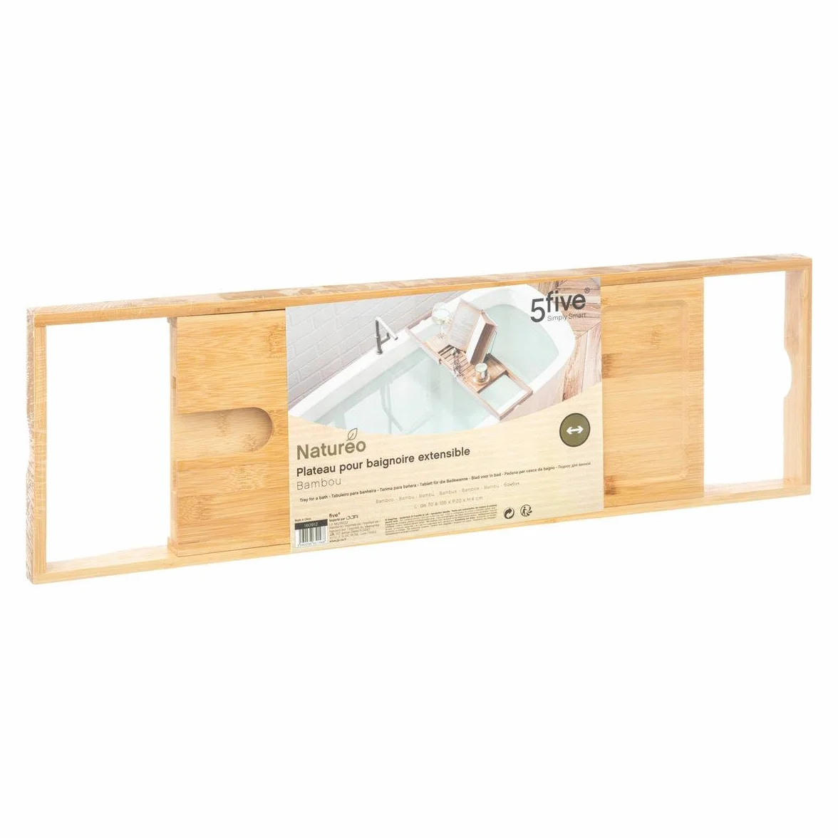 5five Plateau Baignoire Extensible Bambou
