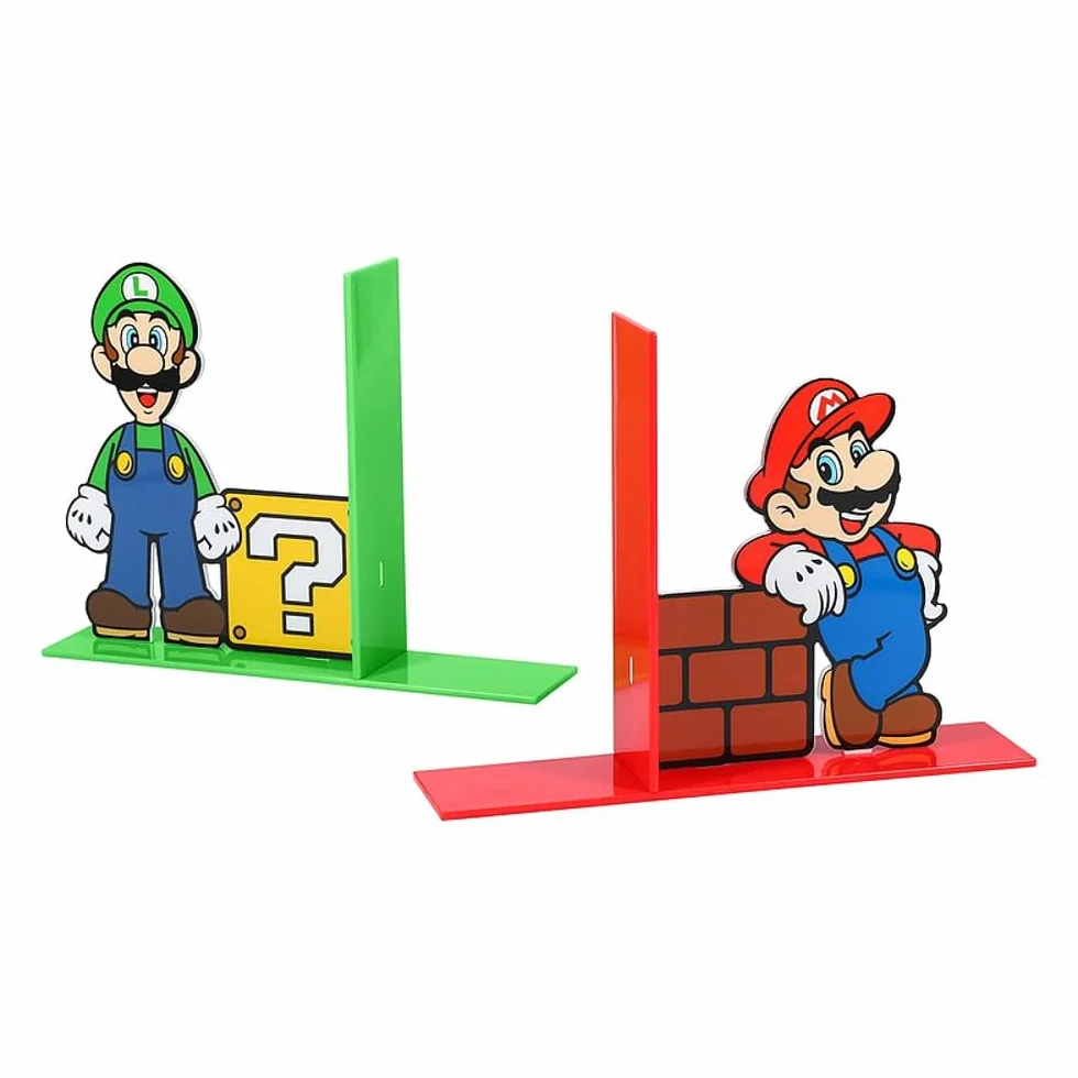 Paladone Products Super Mario Serre-Livres Mario et Luigi