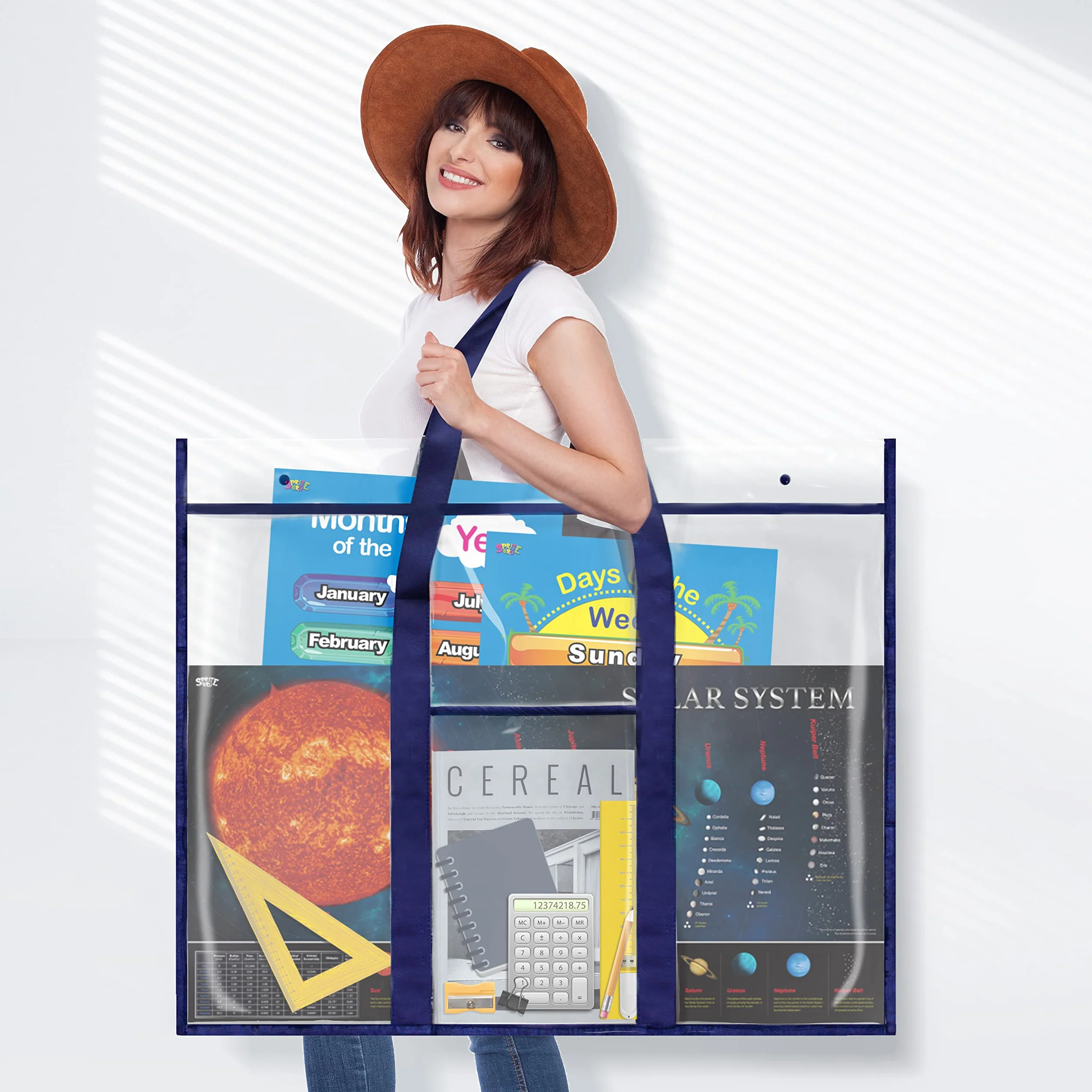 Tableau d'affichage PVC 76 x 61 cm avec pochette de rangement