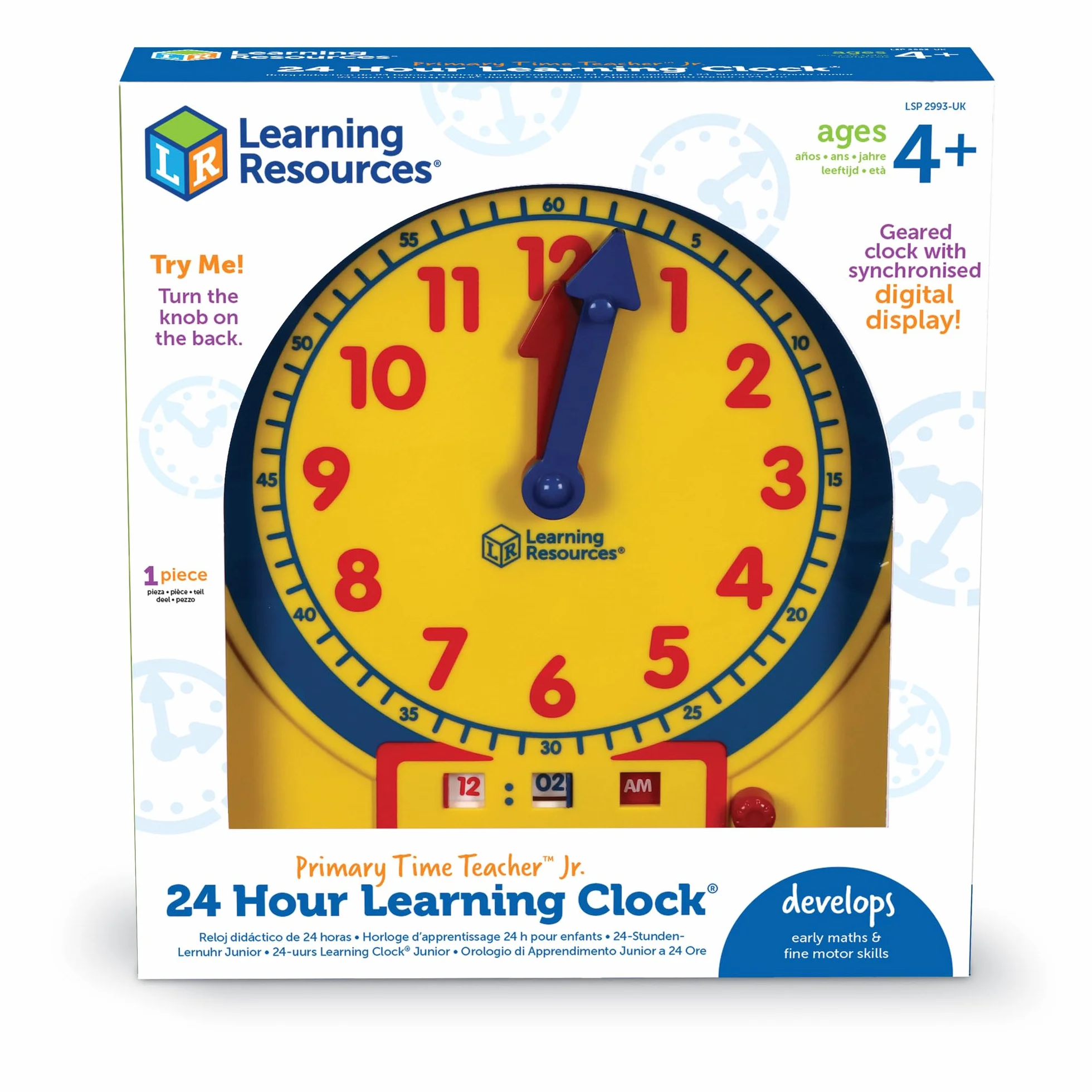 Learning Resources Ma première Horloge d'apprentissage 24 Heures