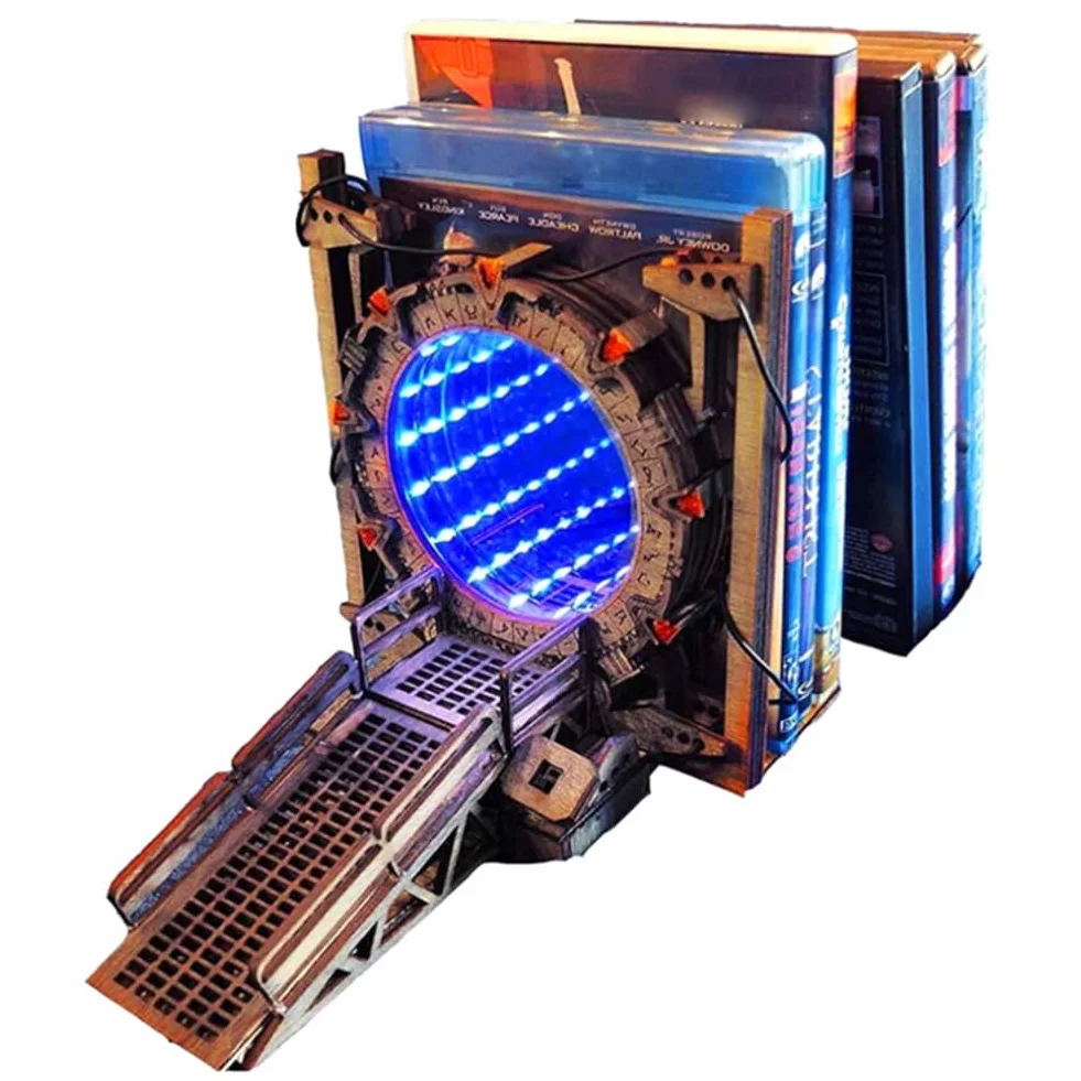 JOUSE Serre-Livres LED Portail Galaxie Bidirectionnelle Créatif