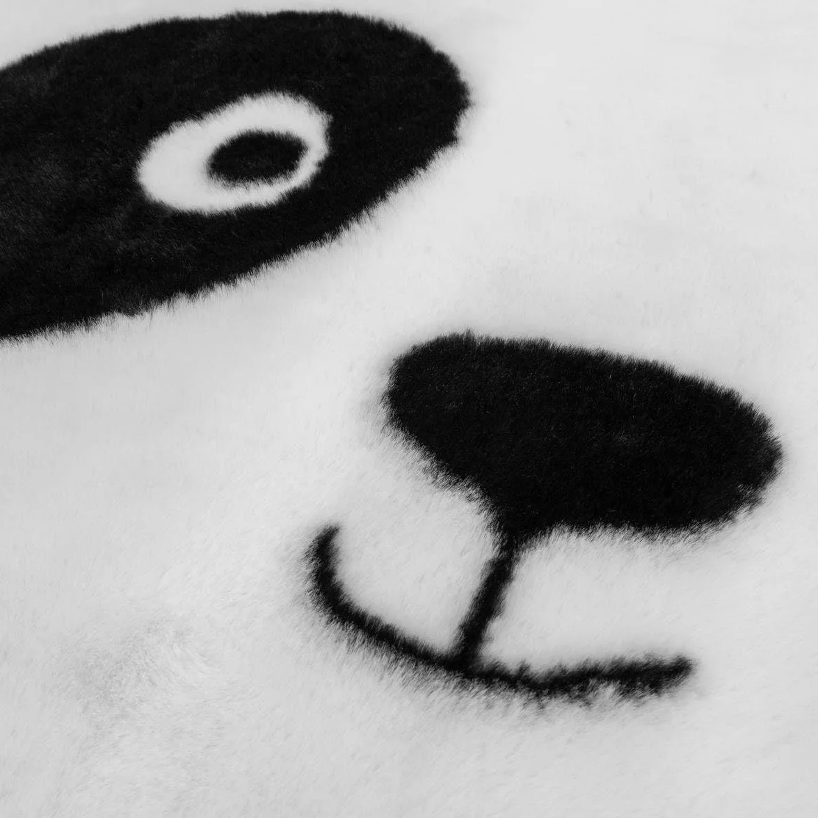 Atmosphera Tapis Enfant Panda Andy Noir et Blanc d100cm